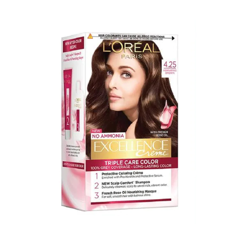 L'Oreal Excellence Hair Color- 4.25 Aishwarya's Brown