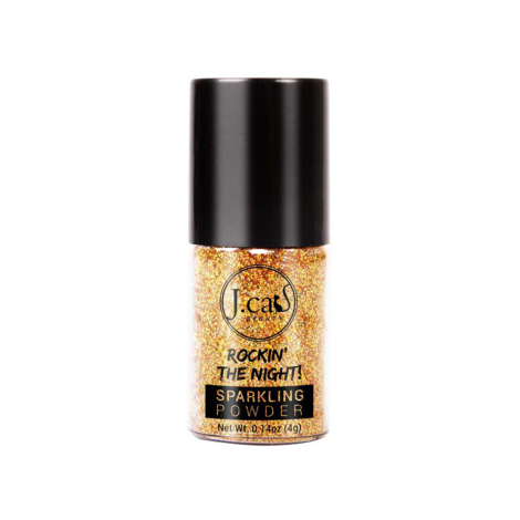 J. Cat Rockin The Night Sparkling Powder SP204 Gold Road