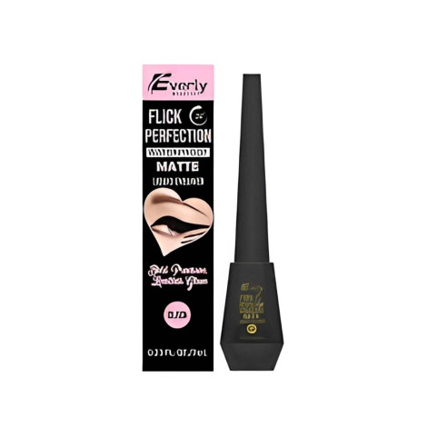 Everly Flick Perfection Waterproof Matte Liquid Eyeliner - Black 7ml