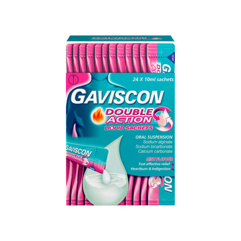 Gaviscon Double Action Liquid Sachets 24X10ml