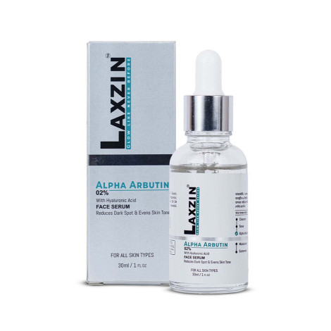 Laxzin Alpha Arbutin 0.2% With Hyaluronic Acid Face Serum 30ml