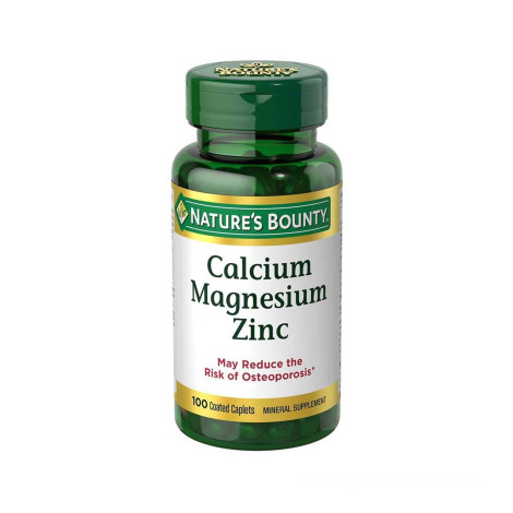 Nature's Bounty Calcium Magnesium Zinc - 100 Tablets