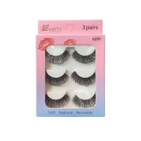 Everly Beauties 3Pair Series False Eyelash - G338