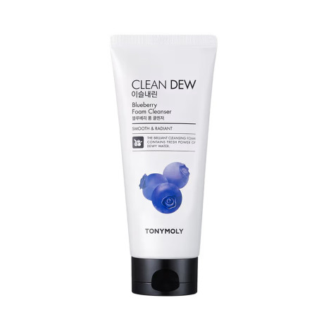 Tonymoly Clean Dew Blueberry Smooth & Radiant Foam Cleanser 180ml