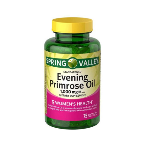 Spring Valley Women’s Health Evening Primrose Oil 1000mg 75 Softgels