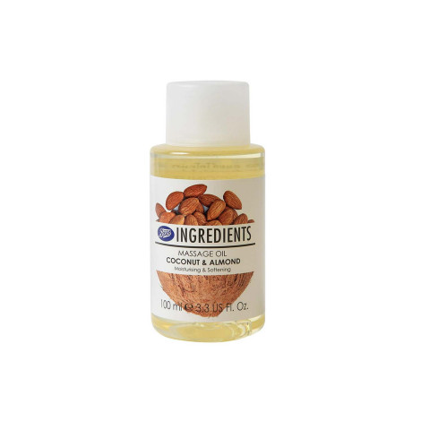 Boots Ingredients Coconut & Almond Massage Oil 100ml