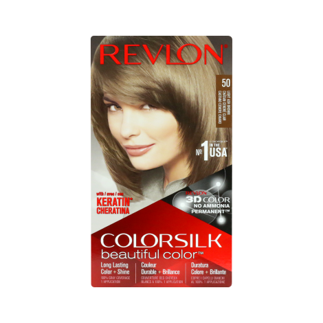Revlon Colorsilk Beautiful Hair Color - 50 Light Ash Brown