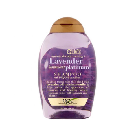 Ogx Hydrate & Enhance Lavender Luminescent Platinum Shampoo 385ml