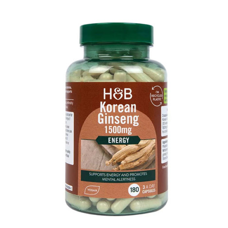 Holland & Barrett Korean Ginseng 1500 mg – 180 capsules
