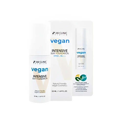3W Clinic Vegan Intensive Silky Foundation SPF50+ PA++ 50ml