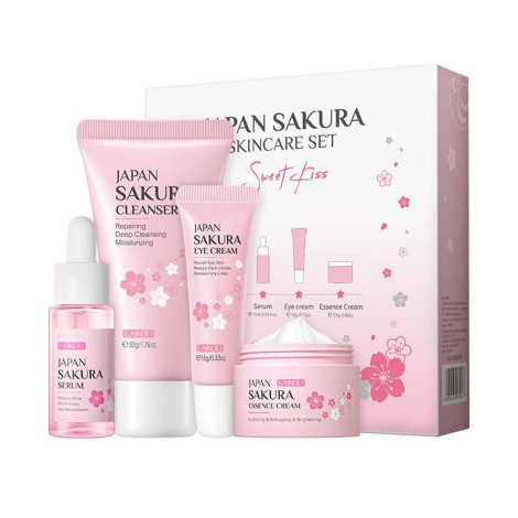 Laikou Sweet Kiss Japan Sakura Skincare Set 4 Pcs