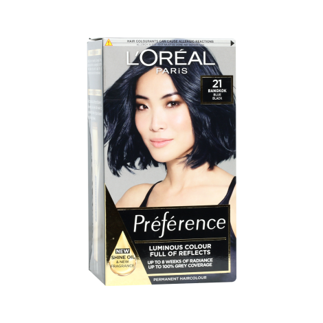 Loreal Hair Color Preference - 21 Bangkok Blue Black