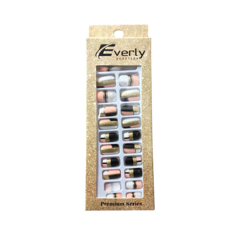Everly Natural Fake Nails 24pcs - H208