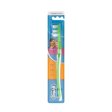 Oral-B 1 2 3 Classic 40 Medium - Green