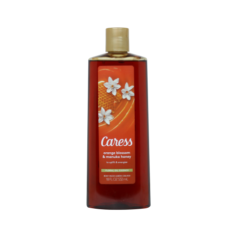 Caress Orange Blossom & Manuka Honey Floral Oil Essence Body Wash 532ml