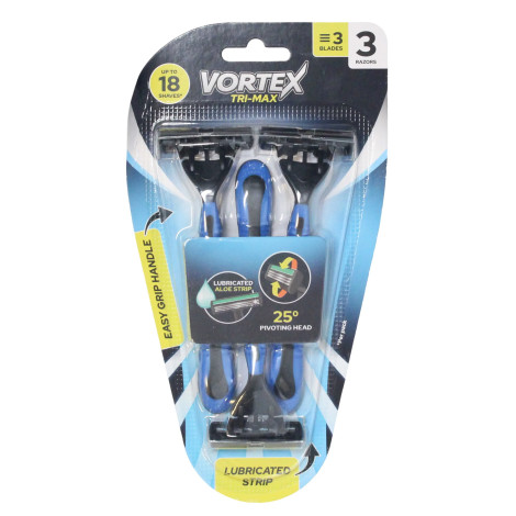 Vortex Tri-Max Triple Blades Razors - 3 Pcs