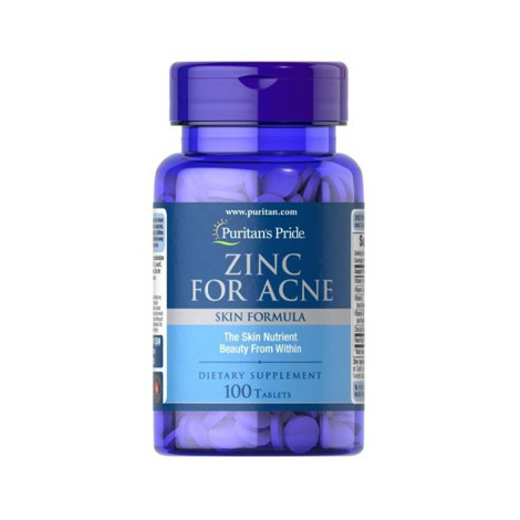 Puritan's Pride Zinc For Acne 100 Tablets