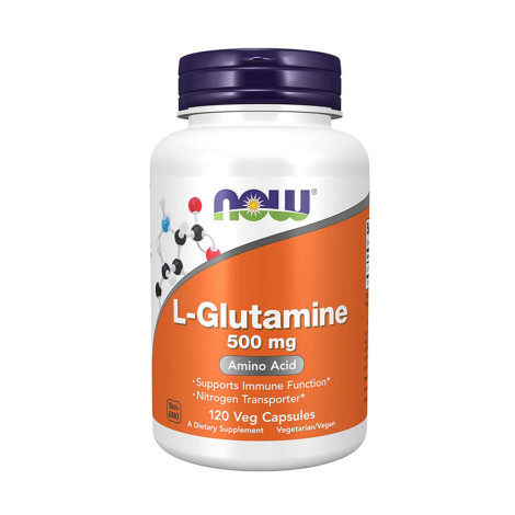 Now Foods L-Glutamine 500 mg – 120 Veg Capsules