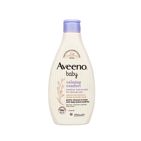 Aveeno Baby Calming Comfort Bedtime Bath Wash 250ml