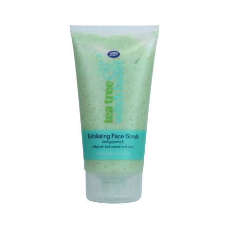 Boots Tea Tree Witch Hazel Exfoliating Face Scrub 150ml