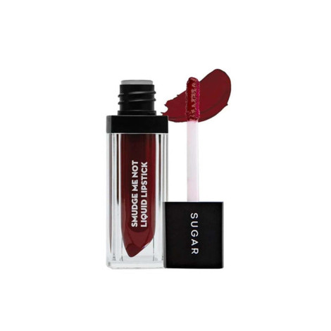Sugar Cosmetics New Smudge Me Not Liquid Lipstick - 01 Brazen Raisin