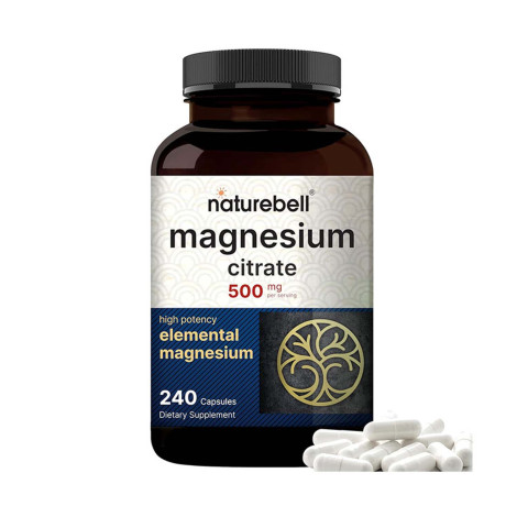 NatureBell Magnesium Citrate 500mg – 240 Capsule