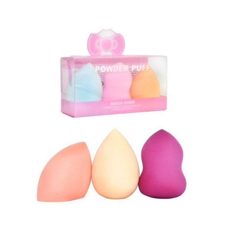Power Puff Beauty Blender Makeup Sponge 3Pcs