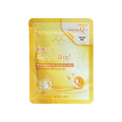 3W Clinic Fresh Coenzyme Q10 Mask Sheet 23g