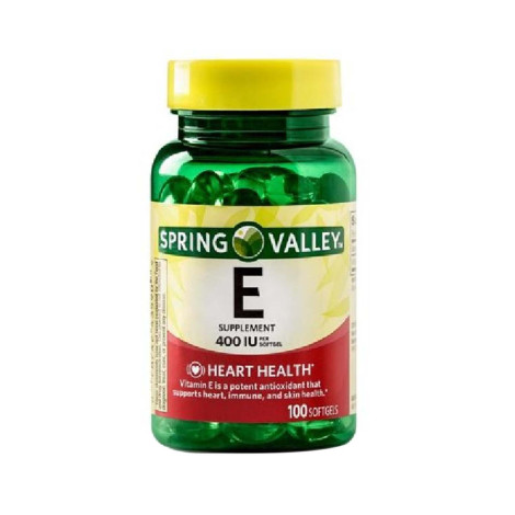 Spring Valley Vitamin E Supplement 400IU 100 Softgel