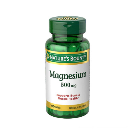 Nature's Bounty Magnesium 500 Mg 100 Tablets