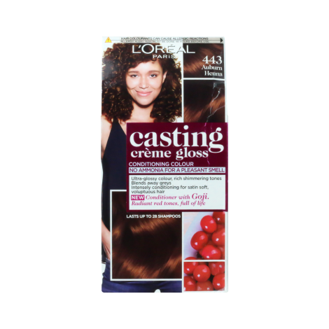 Loreal Casting Creame Gloss Contioning Hair Color - 443 Auburn henna