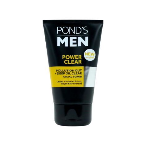 Pond's Men Power Clear Pollution Out Deep Oil Facial Scrub 100g
