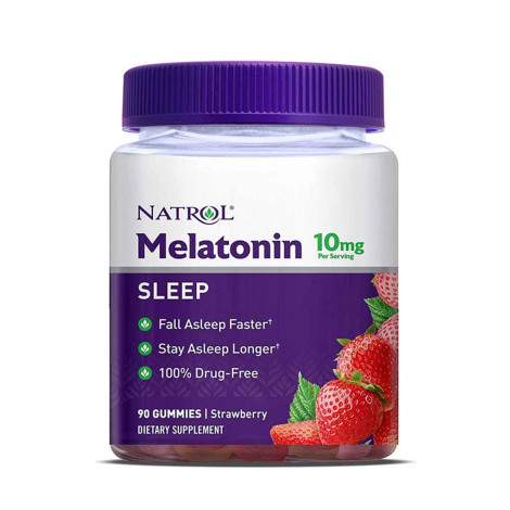 Natrol Melatonin 10mg Sleep Aid Gummies – Strawberry – 90ct
