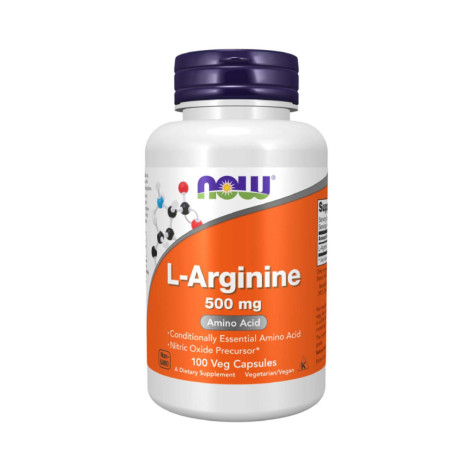 NOW L-Arginine 500 mg 100 Capsules(USA)