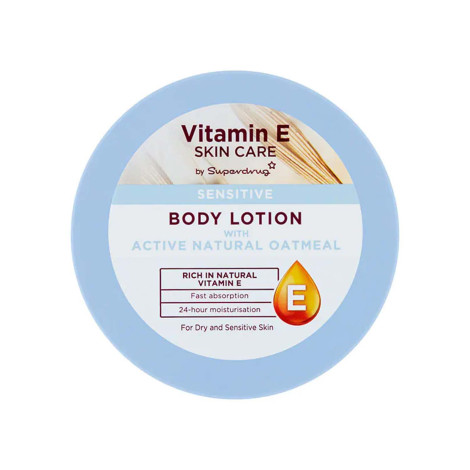 Superdrug Vitamin E Sensitive Oat and Coconut Body Lotion 300ml