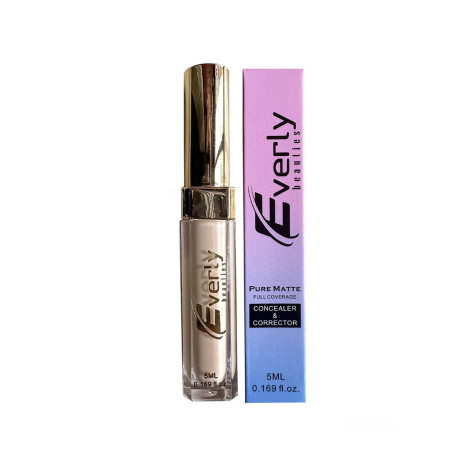 Everly Beauties Pure Matte Full Coverage Concealer & Corrector - Creamy Natural