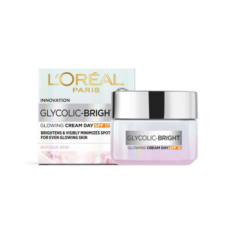 L'Oreal Glycolic Bright Glowing Day Cream SPF17 50ml