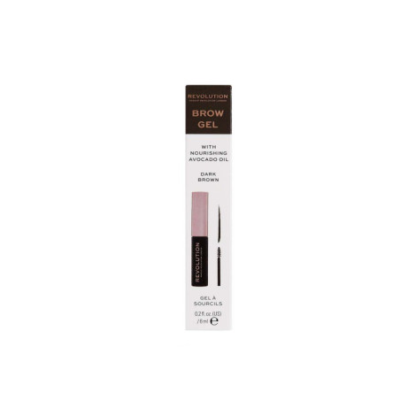 Makeup Revolution Brow Gel - Dark Brown 6ml