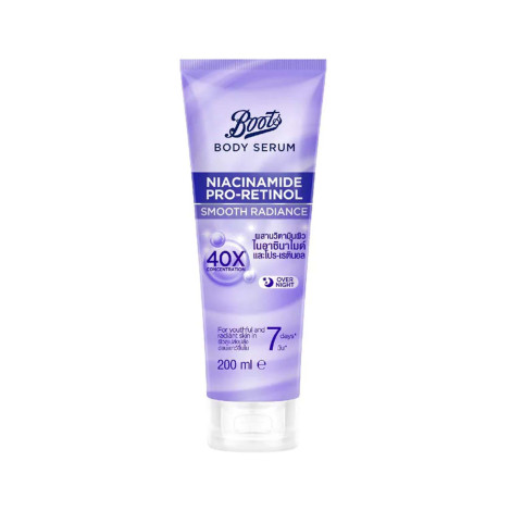 Boots Niacinamide Pro-Retinol Smooth Radiance Body Serum 200ml