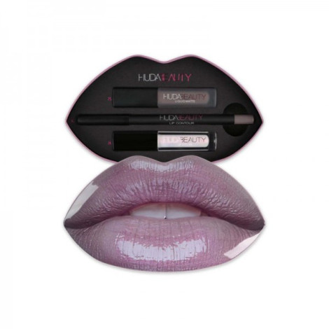Huda Beauty Contour & Strobe Lip Gift Set