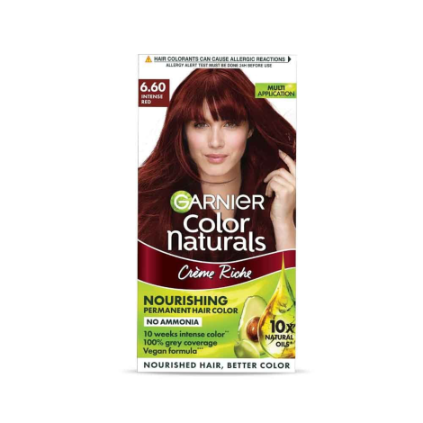 Garnier Color Naturals Creme Riche Nourishing Permanent Hair Color - 6.60 Intense Red