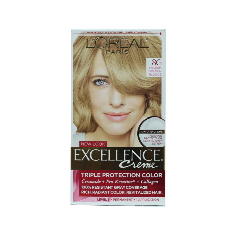 Loreal Hair Colour Excellence - 8G Medium Golden Blonde