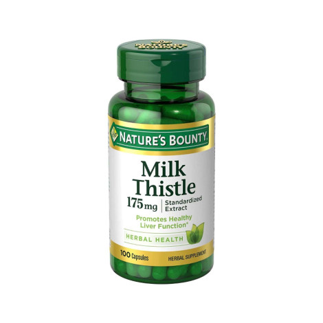 Nature's Bounty Milk Thistle 175mg 100 Capsules(USA)