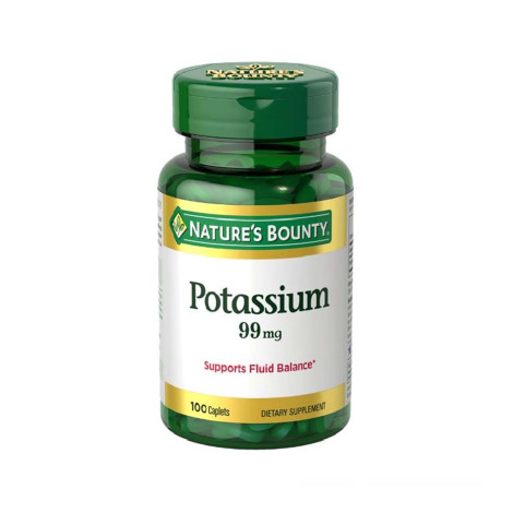 Nature’s Bounty Potassium Gluconate 99mg, 100 Caplets