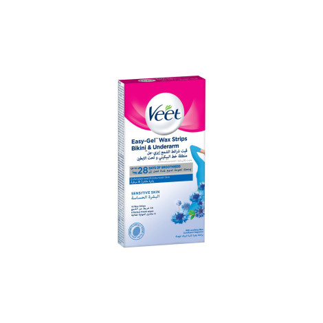 Veet Easy Gel Wax Strips Bikini & Underarm For Sensitive Skin 16 Strips