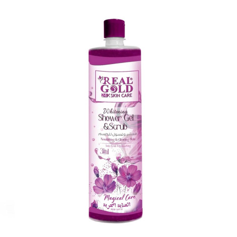 Real Gold Magical Care Whitening Shower Gel & Scrub 1000ml
