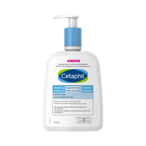 Cetaphil Hydrating Cream To Foam Cleanser 473ml