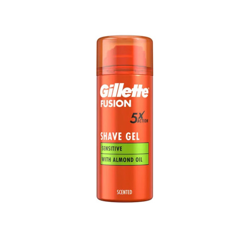 Gillette Fusion 5 Sensitive With Almond Oil Shave Gel Scented 75ml