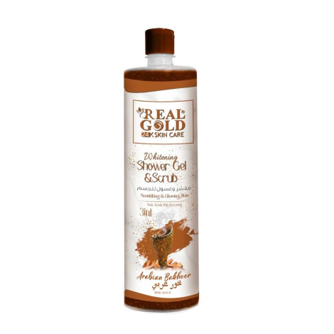 Real Gold Arabian Bakhoor Whitening Shower Gel & Scrub 1000ml