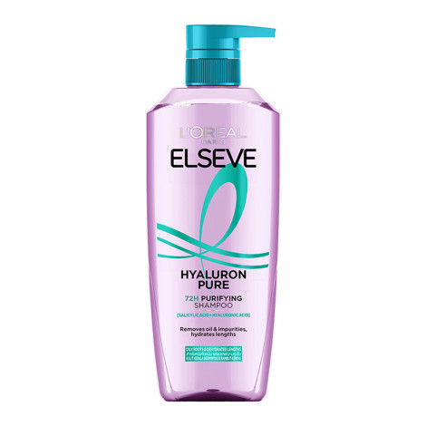 L'Oreal Elseve Hyaluron Pure 72H Purifying Shampoo 400ml